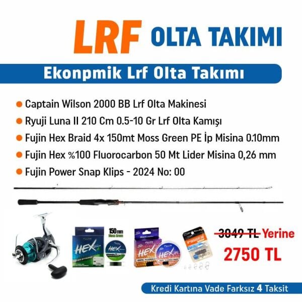 Hazır LRF Olta Takımı | Kıyı Avları İçin Eksiksiz ve Dengeli LRF Setİ
