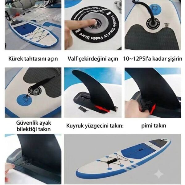 SHUFA Şişme SUP Board 320x81x15 Cm Stand Up Paddle Board Full Set