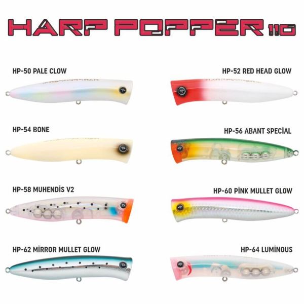 Hanfish Harp Popper 11 Cm 28 Gr Su Üstü Popper