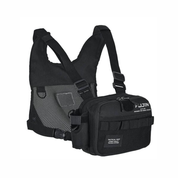 Fujin Tactical Vest Black Balıkçı Çantası