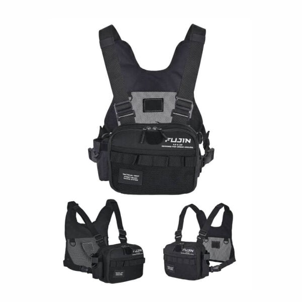 Fujin Tactical Vest Black Balıkçı Çantası