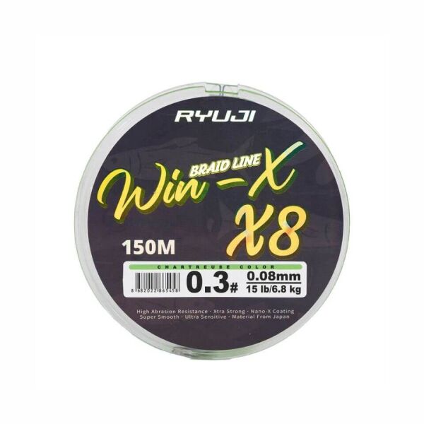 Ryuji Winx x8 150 Mt Chartreuse İp Misina