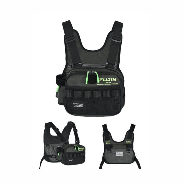 Fujin Tactical Vest Khaki Balıkçı Çantası