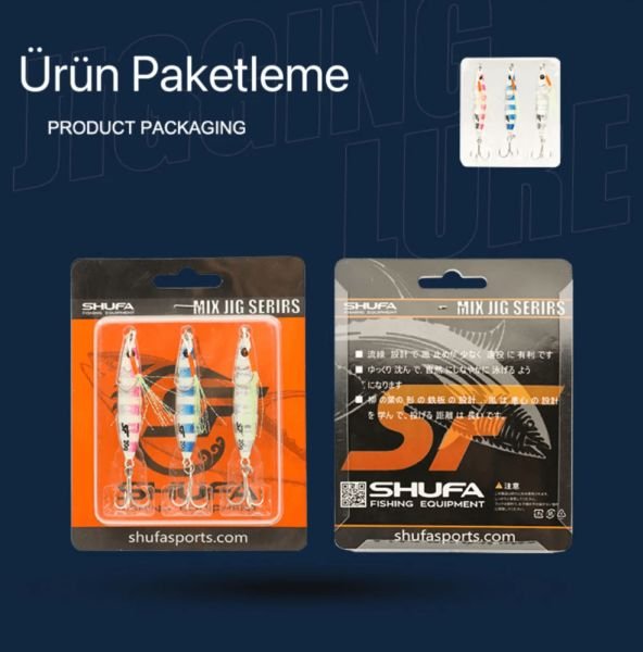 Shufa Psycho Sprat Jig Turkish Zebra Mix 3 Adet