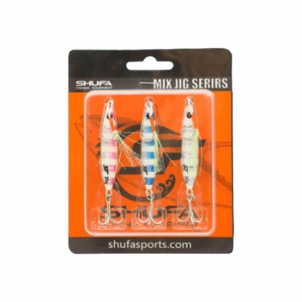 Shufa Psycho Sprat Jig Turkish Zebra Mix 3 Adet