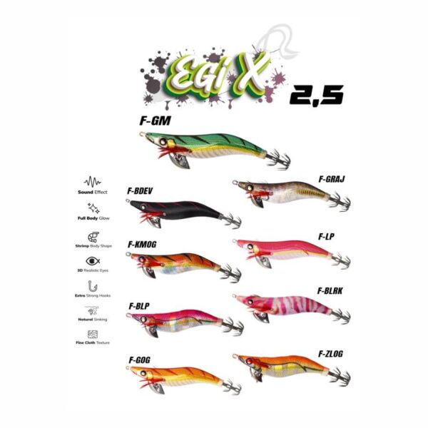 Fujin Egi-X 2.5 10 Gr Kalamar Zokası