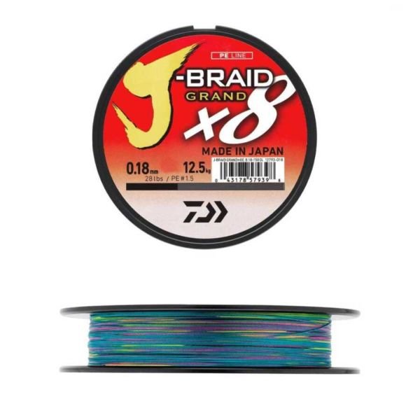Daiwa J-Braid Grand 8B 300 Mt Multicolor İp Misina