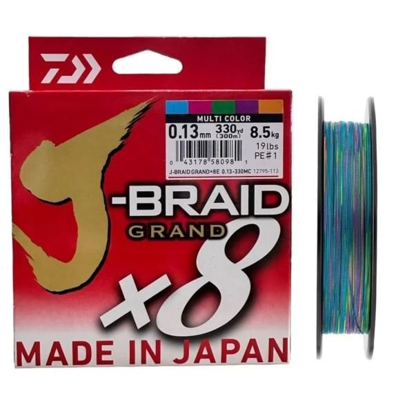 Daiwa J-Braid Grand 8B 300 Mt Multicolor İp Misina