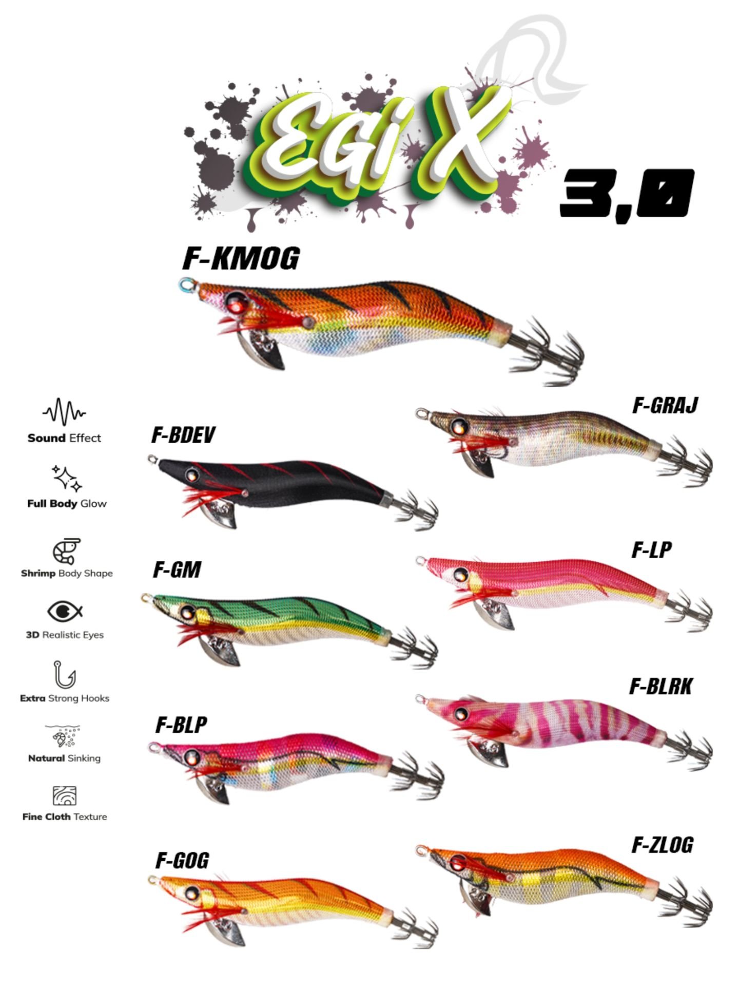 Fujin Egi-X 3.0 16.4 Gr Kalamar Zokası