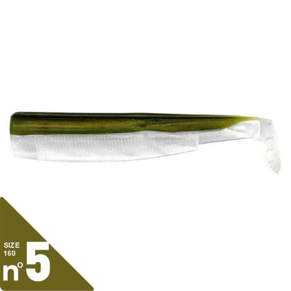 Fiiish BM160/5 BM016 3X-Gövde Kaki Silikon Yem