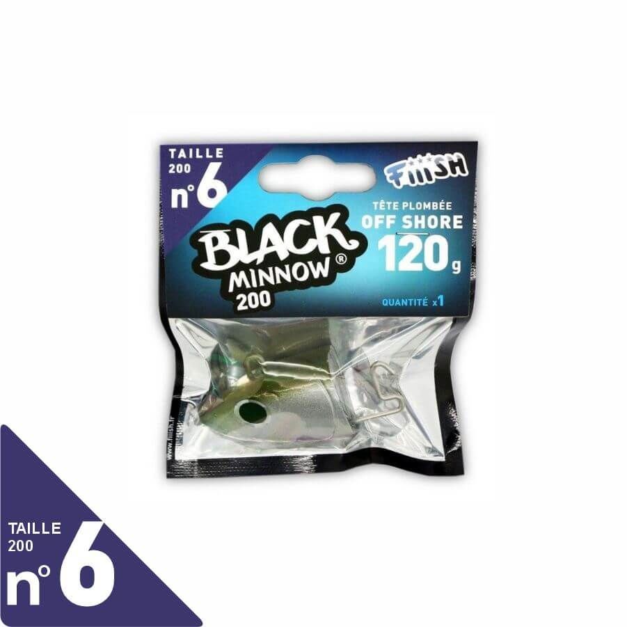 Fiiish Black Minnow BM200/6 BM040 120gr Jig Head - Kaki