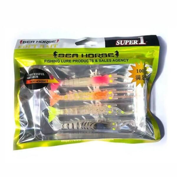 Sea Horse Manic Shrimp 7 cm Karides Yem (4 adet) Mix - Karışık