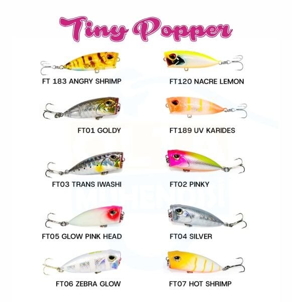Fujin Tiny Popper 4 Cm 3 Gr Mini LRF Popper