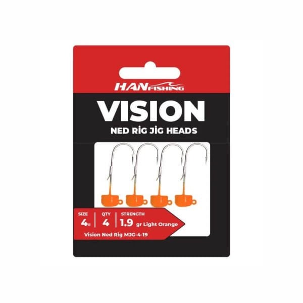 Hanfish Vision Ned Rig Orange Jighead