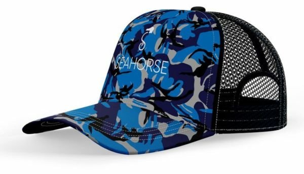 Sea Horse Ghost Blue Camo Şapka