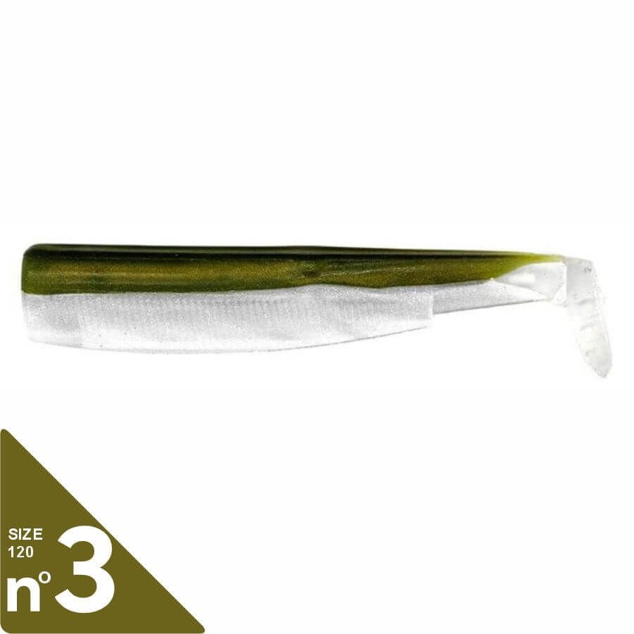 Fiiish BM120/3 BM003 3 Adet Gövde Kaki Silikon Yem