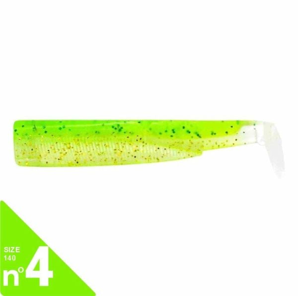 Fiiish BM140/4 BM1423 3 Adet gövde Zeste de Citron Silikon Yem