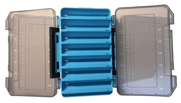 Sea Horse Lure Box Çift Taraflı Kutu Mavi