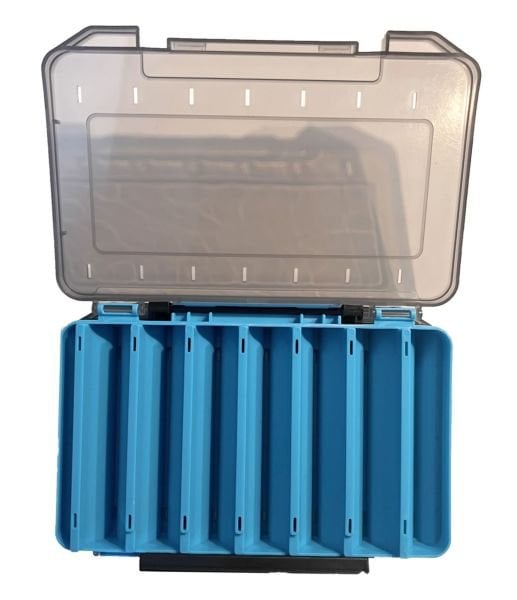 Sea Horse Lure Box Çift Taraflı Kutu Mavi