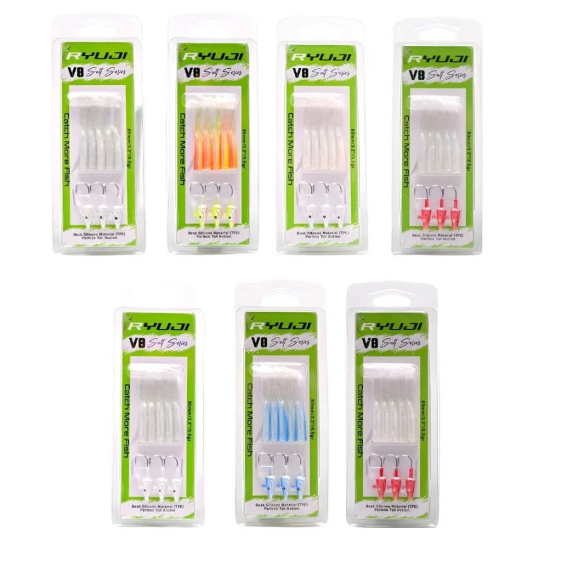 Ryuji V8 Silikon 8 cm 5.5 gr Maket Yem