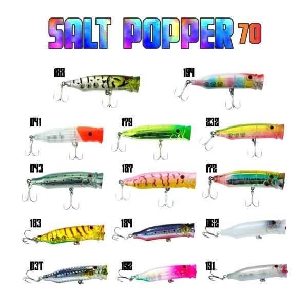 Fujin Salt Popper 7 Cm 9.5 Gr Su Üstü Maket Balık