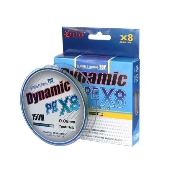 Captain Dynamic Soft PE 8 Örgü İp Misina 150mt Yeşil