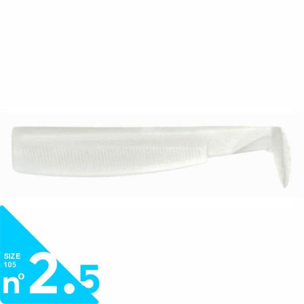 Fiiish Black Minnow BM105/2.5 BM3053 3 Adet Gövde - White