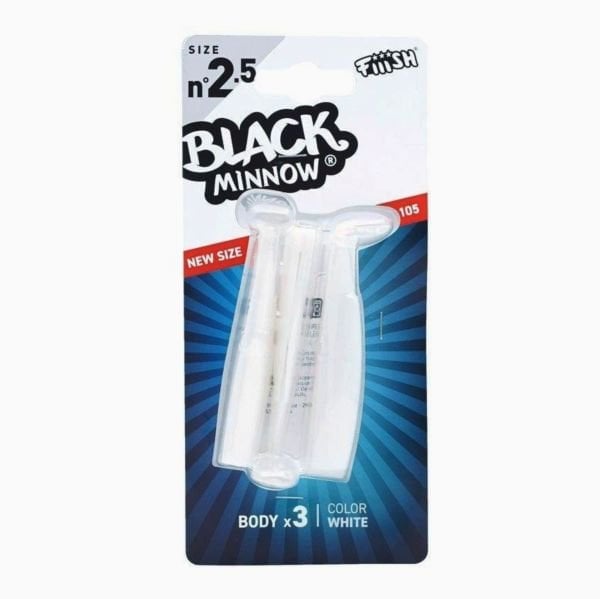 Fiiish Black Minnow BM105/2.5 BM3053 3 Adet Gövde - White