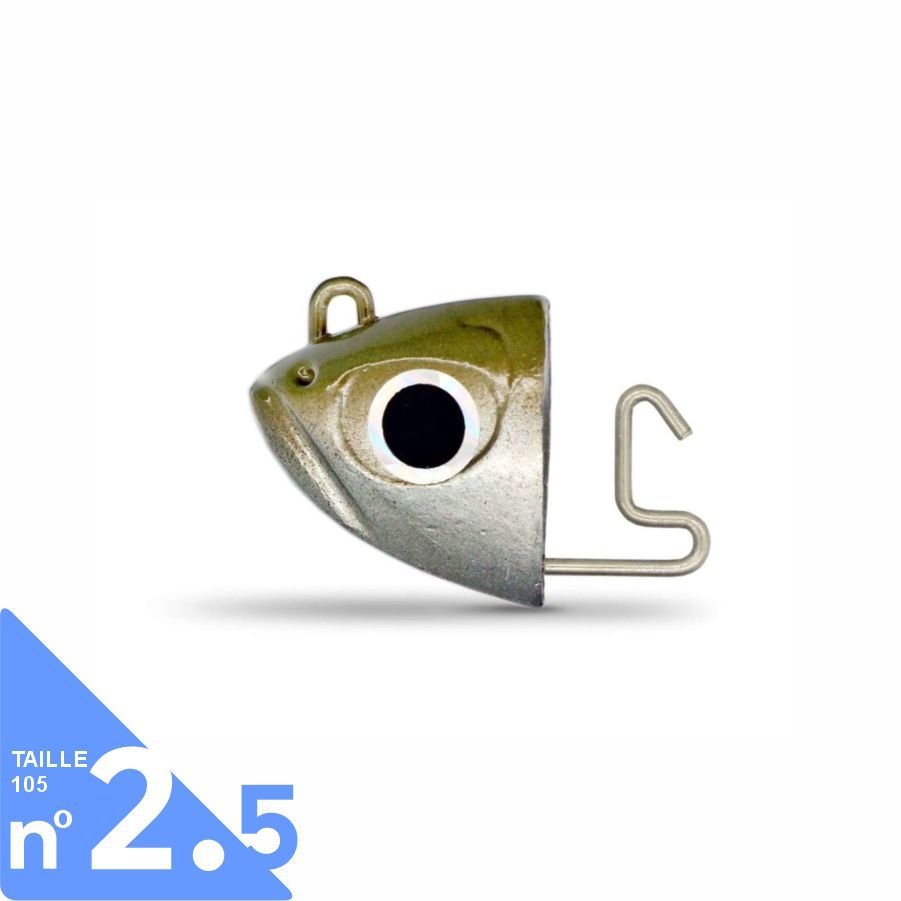 Fiiish Black Minnow BM105/2.5 BM3048 Shore 8 Gr Jig Head - Khaki