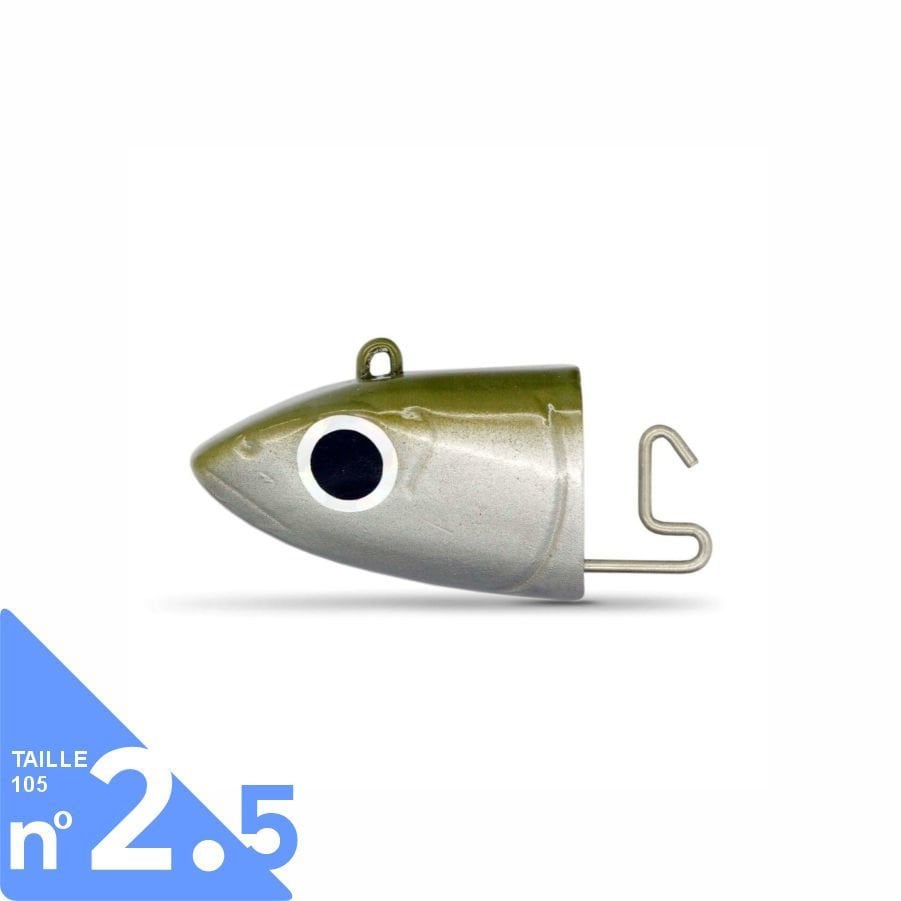 Fiiish Black Minnow BM105/2.5 BM3049 Shore 16 Gr Jig Head - Khaki