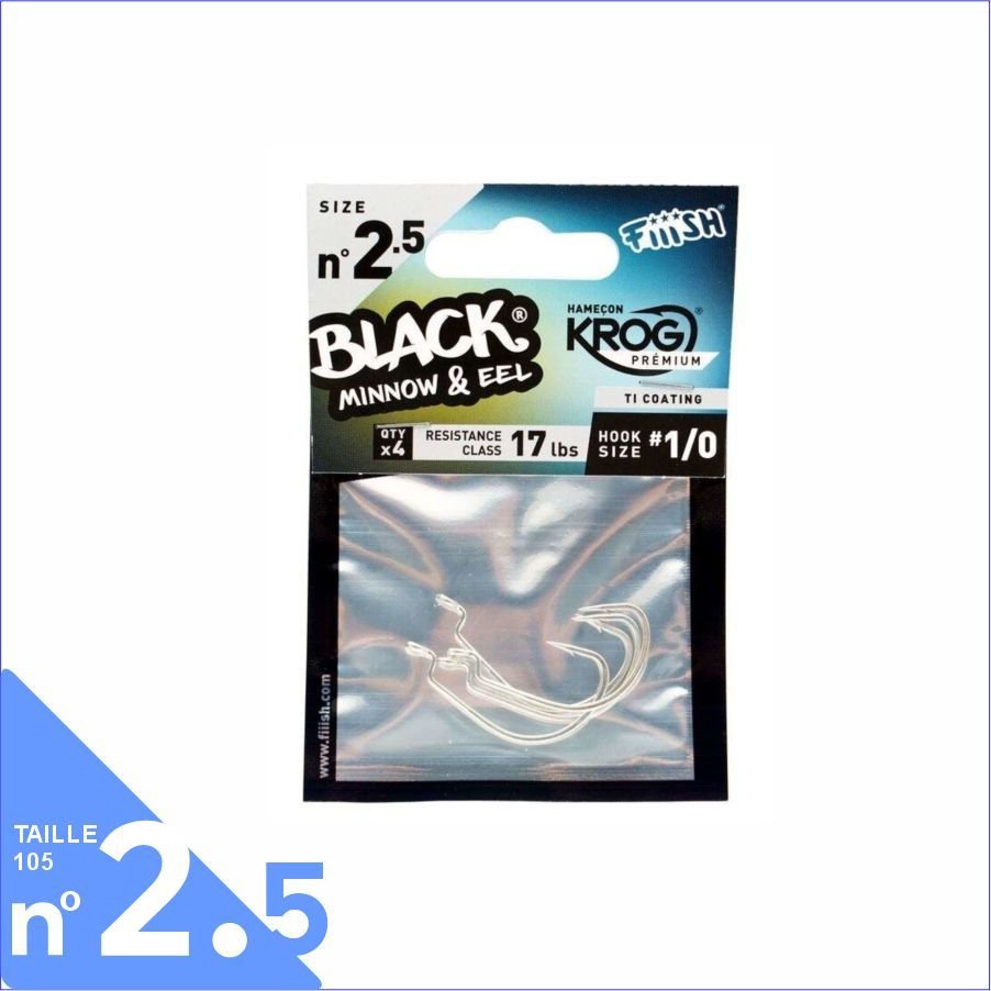 Fiiish Black Minnow BM105/2.5 BM3054 Offset Kanca