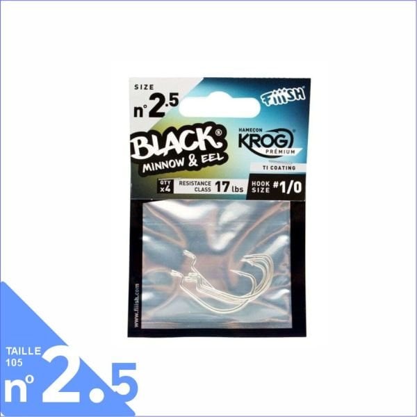 Fiiish Black Minnow BM105/2.5 BM3054 Offset Kanca