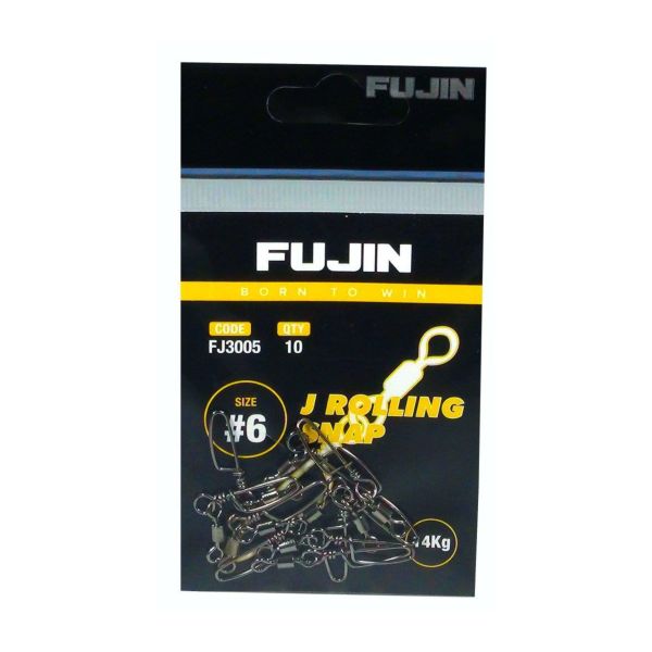 Fujin J Rolling Snap Bilyalı Kilitli Klips Black Nickel