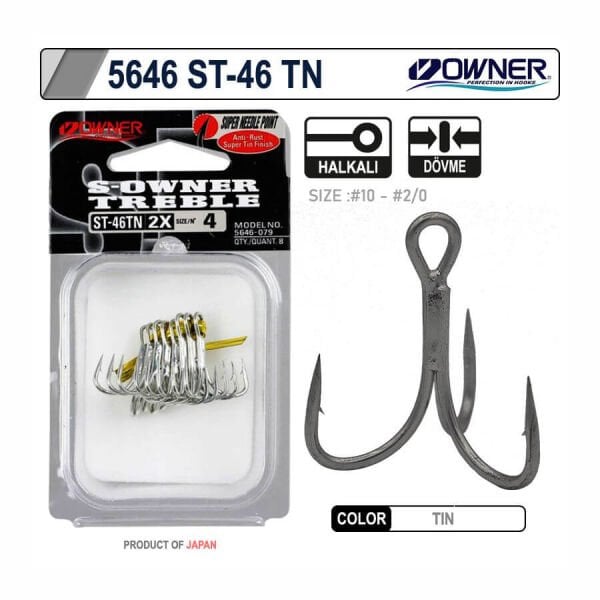 Owner 5646 St-46tn Tin Maket Balık İğnesi