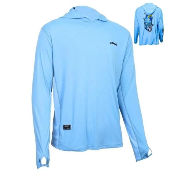 BKK Long Sleeve Casual Shirt Light Blue UV Korumalı T-Shirt