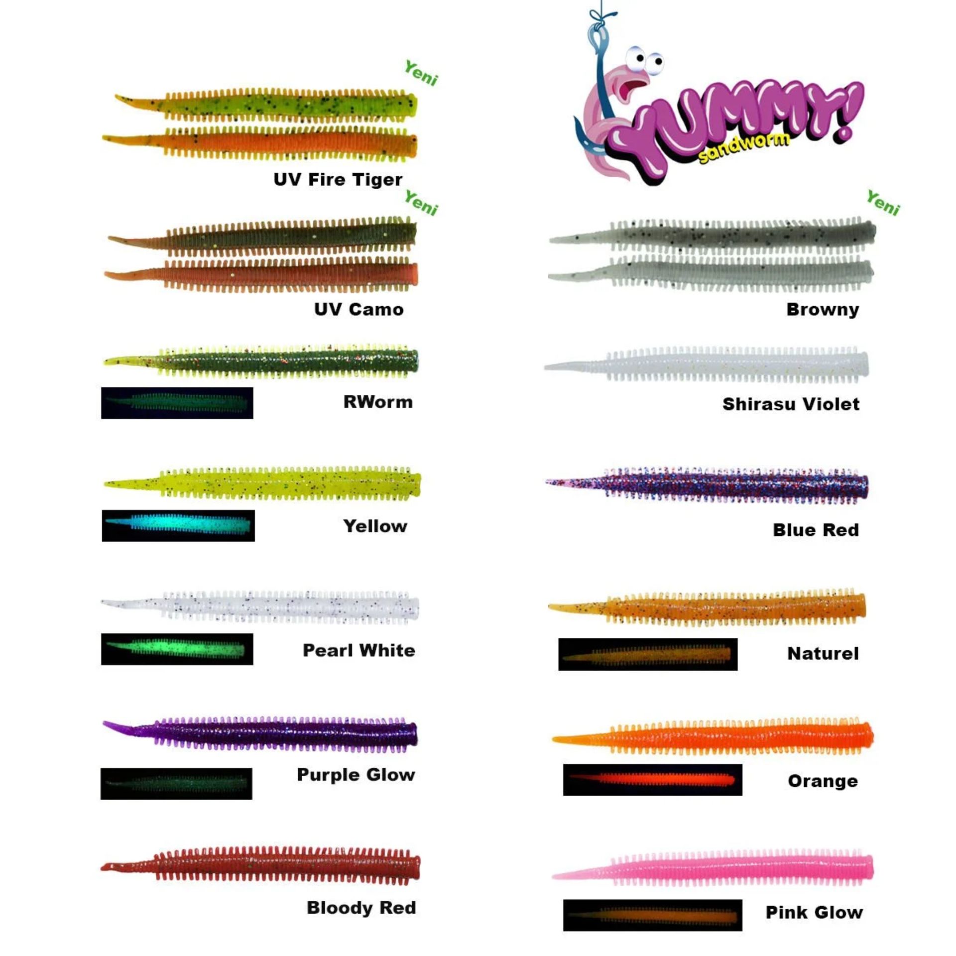 Fujin Yummy Sandworm 7 cm LRF Silikon Yem