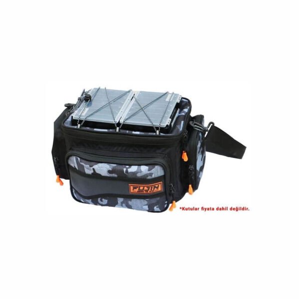 Fujin Black Camo Helper Bag - Balıkçı Çantası