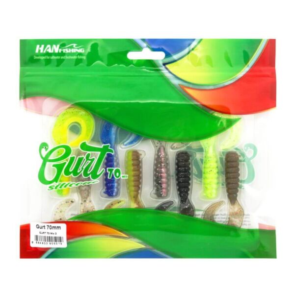 Hanfish Gurt 7 Cm Mix Silikon Yem Mix 3