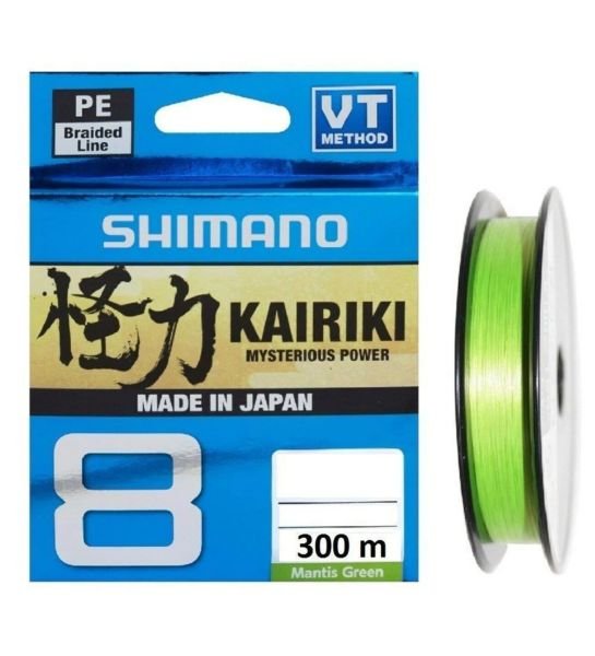 Shimano Kairiki 8 Örgü İp Misina 300 mt Mantis Green