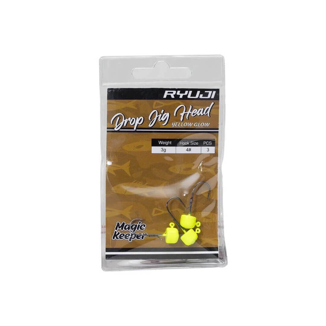 Ryuji Yellow Glow Drop Jig Head