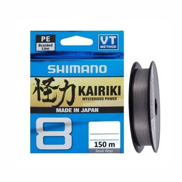 Shimano Kairiki 8X 150 M Steel Gray (Gri) Örgü İp Misina