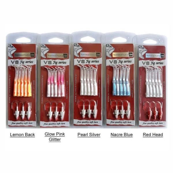 NaniwaOsakaShi V8 Jig Series 8 cm 5.5 gr Silikon Yem