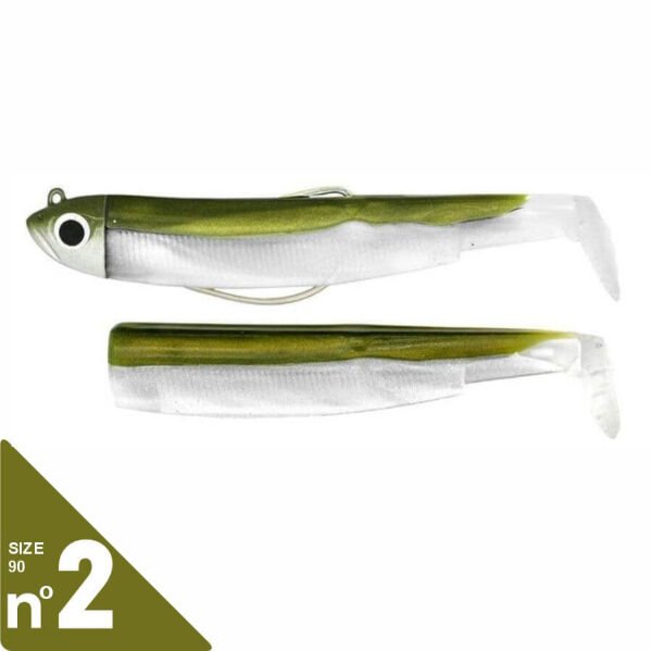 Fiiish Black Minnow BM90/2 BM187 Combo Off Shore 10 Gr - Kaki Silikon Yem