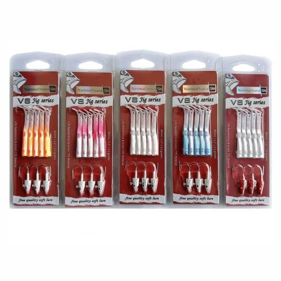 NaniwaOsakaShi V8 Jig Series 10 cm 10 gr Silikon Yem