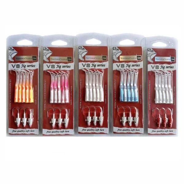 NaniwaOsakaShi V8 Jig Series 10 cm 10 gr Silikon Yem