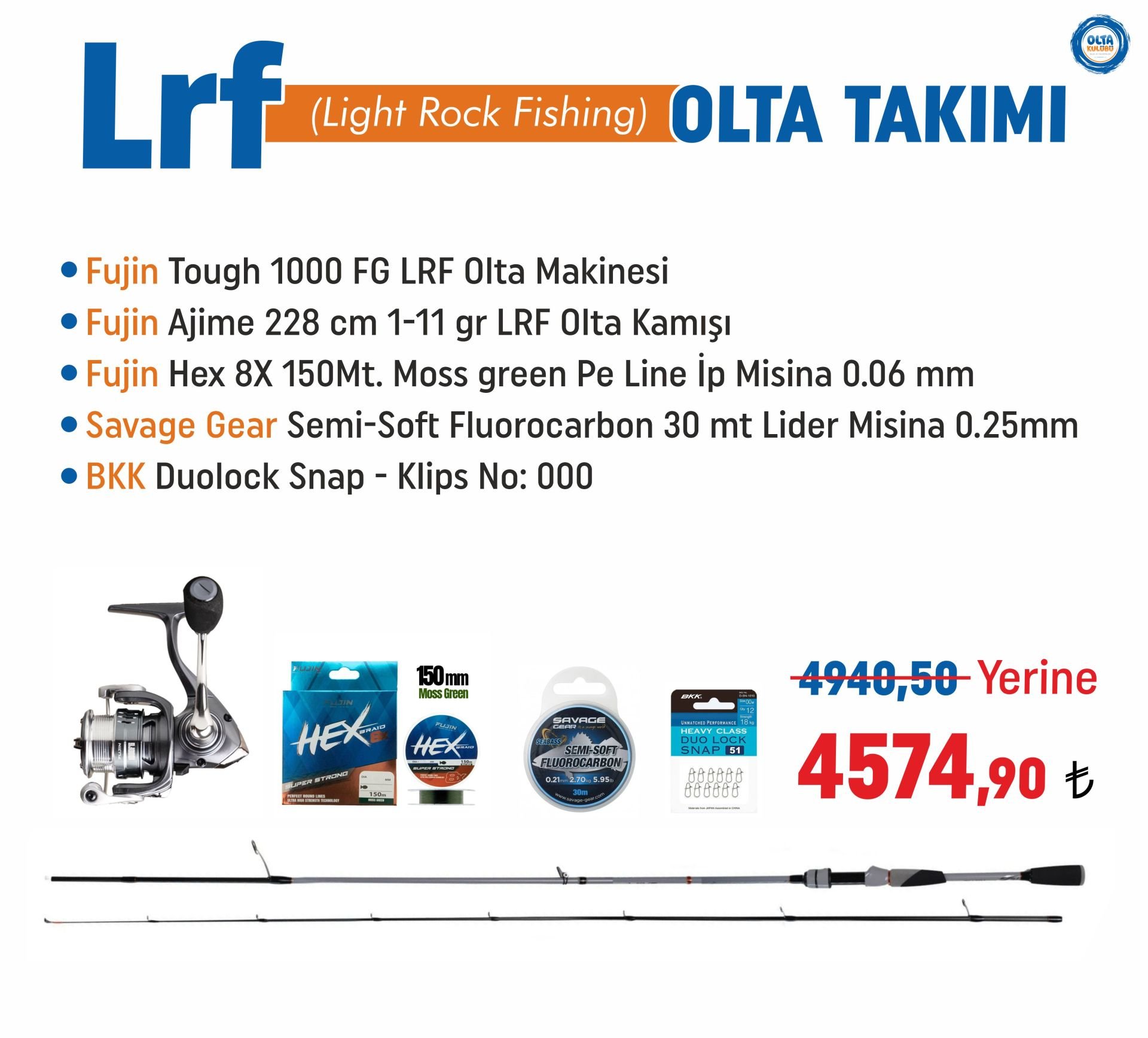 Hafif, Güçlü Lrf Olta Takımı