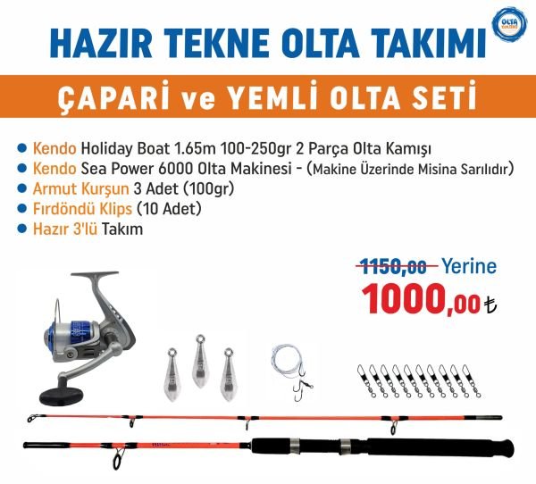 Çapari Ve Yemli Olta Seti